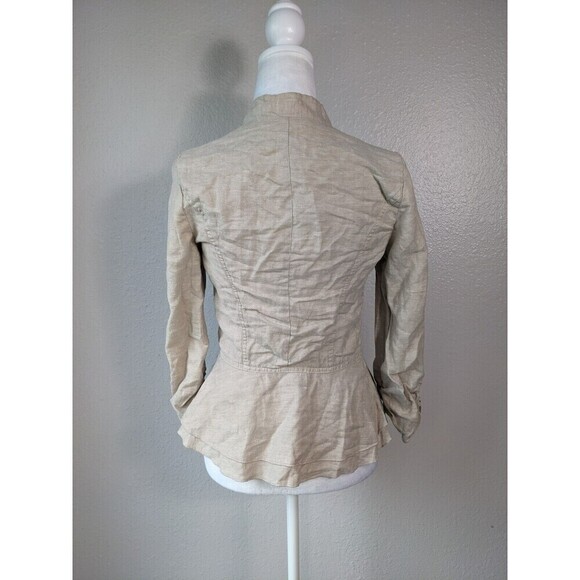 Maurices Jacket Womens Size Small Linen Blend Floral Lace - Picture 3 of 10